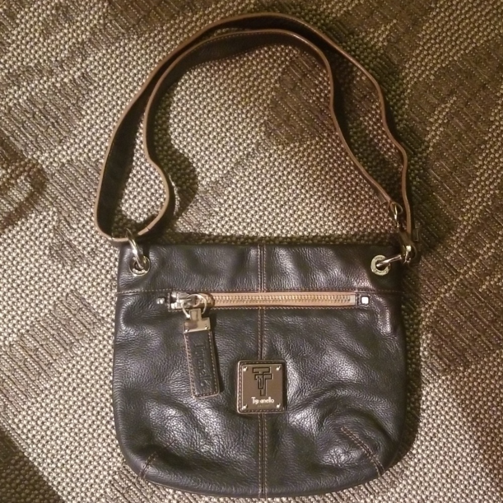 Tignanello Black Leather shoulder bag